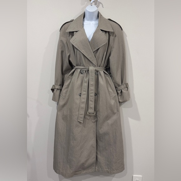 Vintage London Fog Trench Coat Jacket Size 12 Regular - Picture 2 of 12